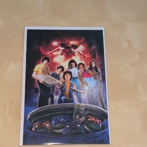 TMNT STRANGER THINGS #1 | RON LEARY | TERRIFICON VARIANT Exclusive NINJA TURTLES